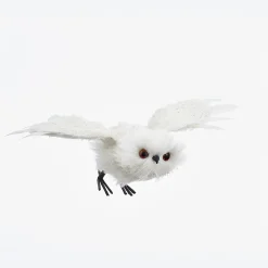 Online The Jolly Christmas Shop Kurt Adler 13.4" White Flying Owl Christmas Ornament C2311
