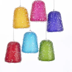 Online The Jolly Christmas Shop Kurt Adler Set Of 6 3.5" Multi Color Gum Drop Candy Christmas Ornament J8188