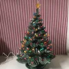 Outlet The Jolly Christmas Shop Large Lighted Green Ceramic Christmas Tree 23"