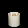 Sale The Jolly Christmas Shop Liown 6" Moving Triflame Ivory Unscented Battery Candle 17979