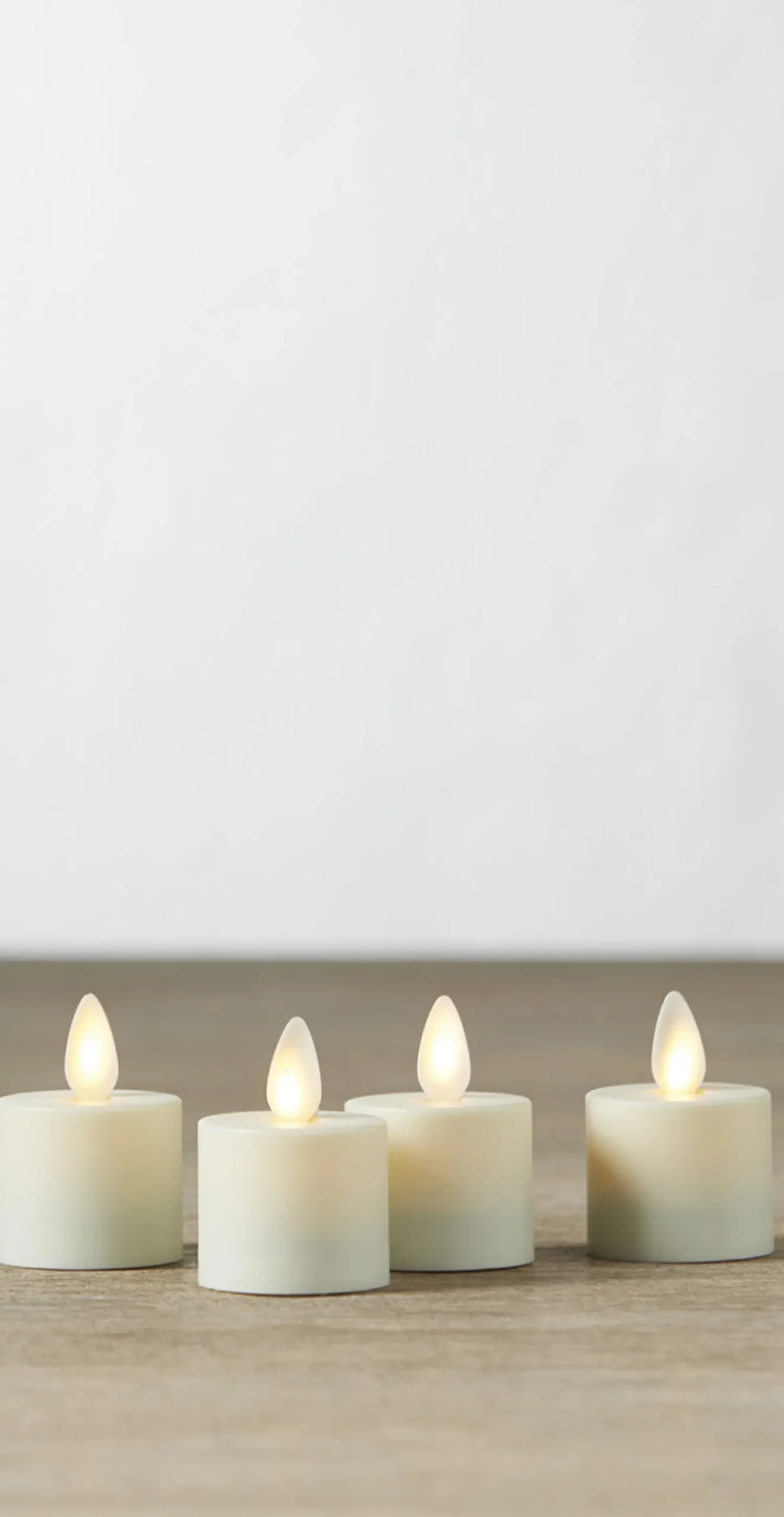 Sale The Jolly Christmas Shop Liown 1.5" Set Of 4 Moving Flame Tealight Battery Candle 18225
