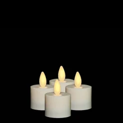 Sale The Jolly Christmas Shop Liown 1.5" Set Of 4 Moving Flame Tealight Battery Candle 18225