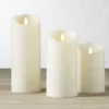 Sale The Jolly Christmas Shop Liown 3.5" X 5", 7", Or 9" Moving Flame Ivory-Vanilla Scented Pillar Battery Candle