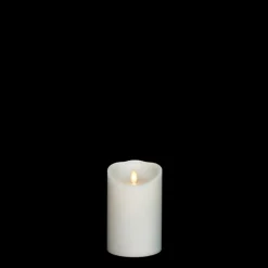 Discount The Jolly Christmas Shop Liown 3" X 4", 6", Or 8" Moving Flame White-Unscented Pillar Battery Candle