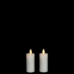 New The Jolly Christmas Shop Liown 1.5" X 3" Set Of 2 Moving Flame Votive Battery Candle 17777