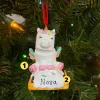 Best The Jolly Christmas Shop Marshmallow Unicorn Personalized Christmas Ornament MM20023