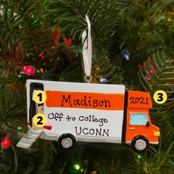 Online The Jolly Christmas Shop Moving Van Personalized Christmas Ornament OR1854