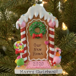 Sale The Jolly Christmas Shop New Home Gingerbread House Personalized Christmas Ornament OR1894