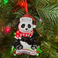 The Jolly Christmas Shop Panda Personalized Christmas Ornament OR1850-P