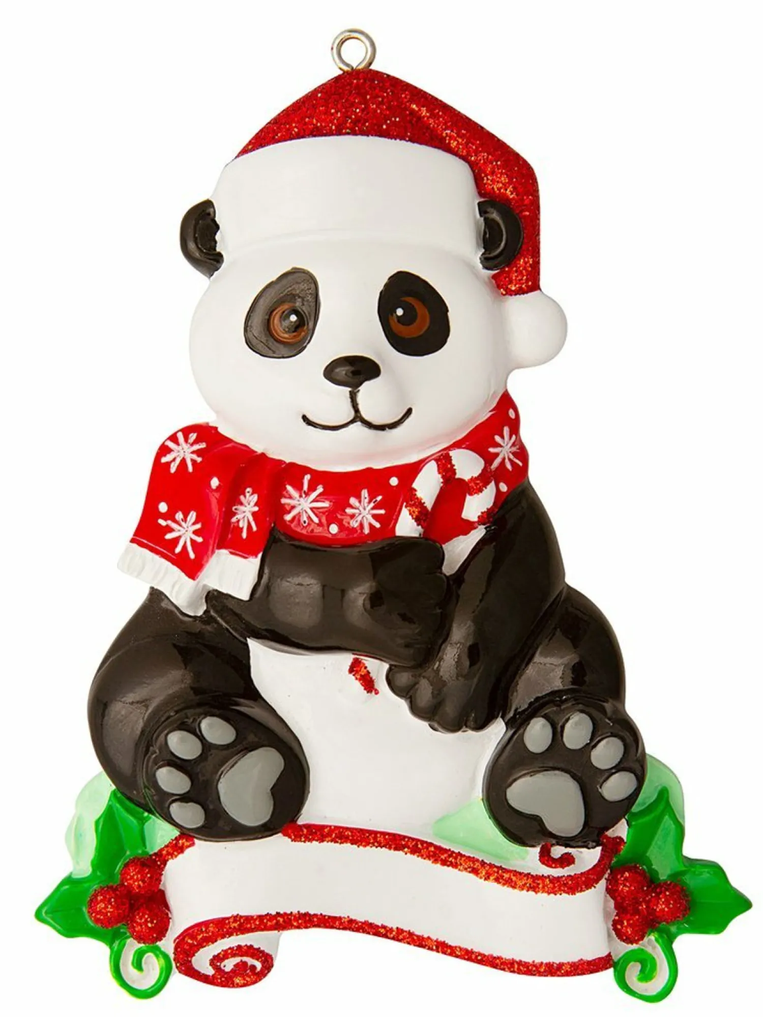The Jolly Christmas Shop Panda Personalized Christmas Ornament OR1850-P