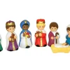 The Jolly Christmas Shop 9pc Christmas Blow Mold Child Nativity Set C4660