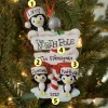 Outlet The Jolly Christmas Shop Penguin Family Of 3 At The North Pole Personalized Christmas Ornament OR1739-3