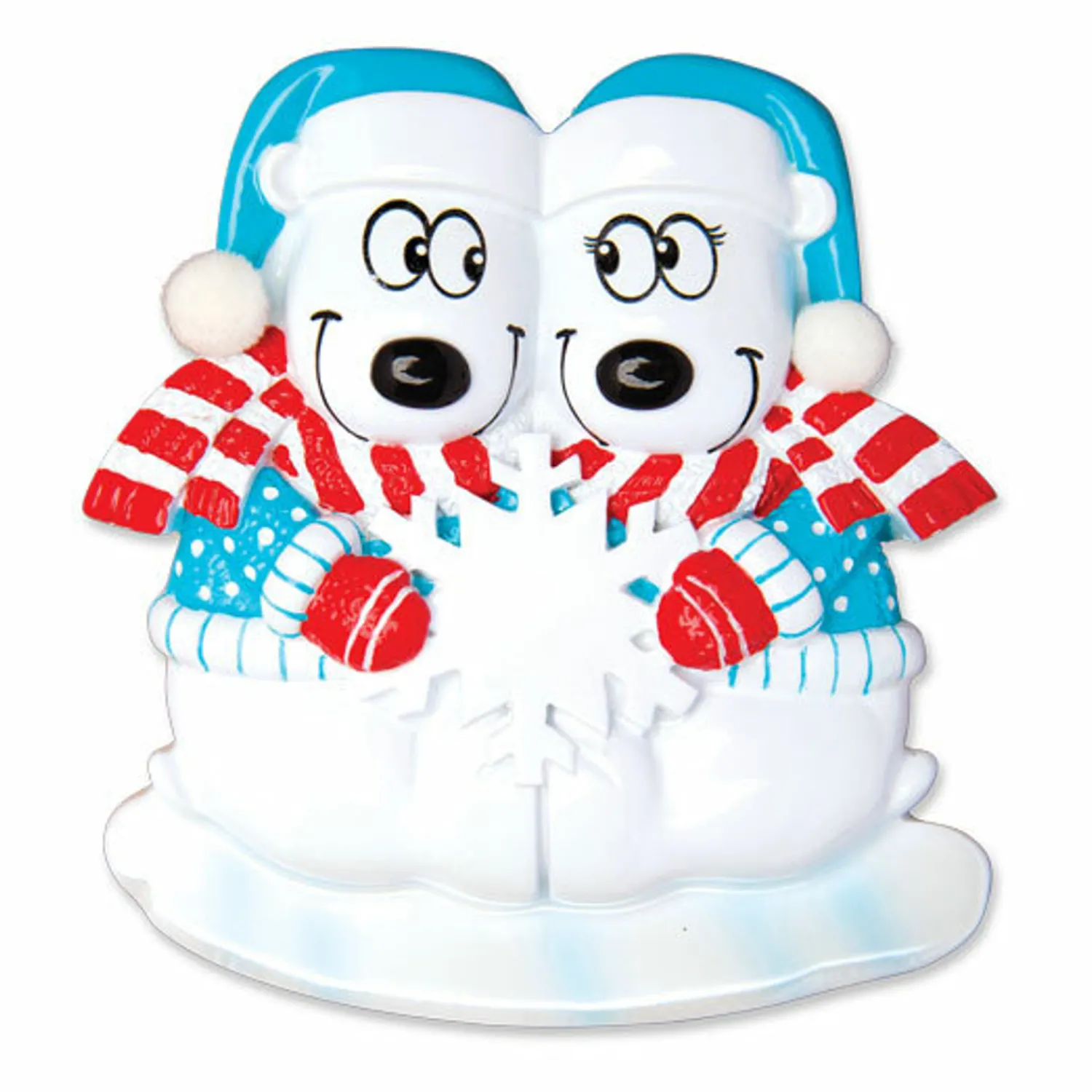 Discount The Jolly Christmas Shop Polar Bear Couple Our First Christmas Personalized Christmas Ornament OR1450