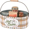 Hot The Jolly Christmas Shop Primitives By Kathy 12" Christmas Hot Cocoa Station Caddy 119060