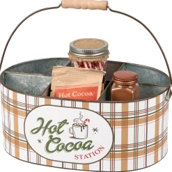 Hot The Jolly Christmas Shop Primitives By Kathy 12" Christmas Hot Cocoa Station Caddy 119060
