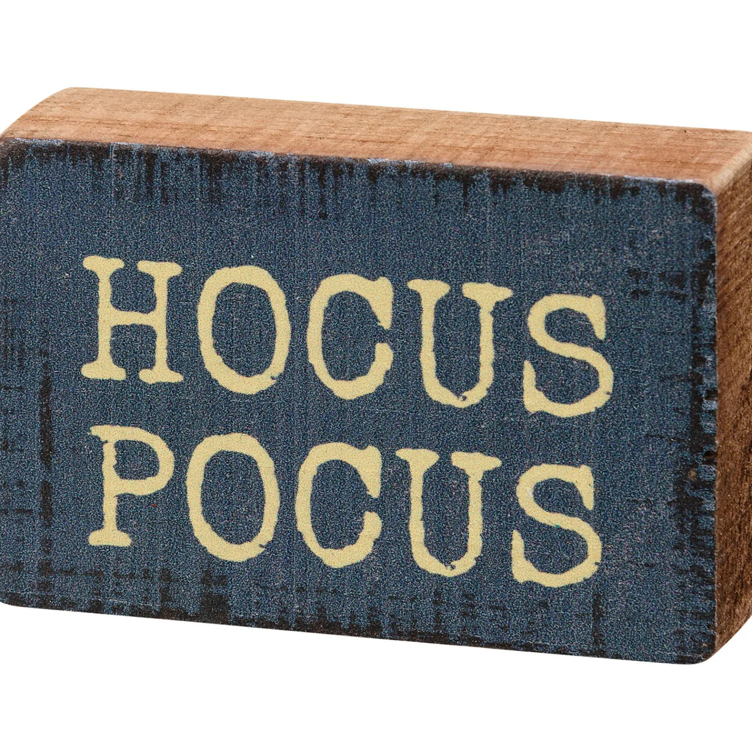 The Jolly Christmas Shop Primitives By Kathy 3" Hocus Pocus Halloween Block Sign 113696