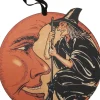 Hot The Jolly Christmas Shop Primitives By Kathy 14" Witch Moon Halloween Sign 95400