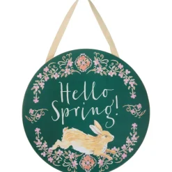 Clearance The Jolly Christmas Shop Primitives By Kathy 12" Wooden Hello Spring Wall Decor Sign 101730