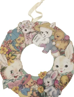 Sale The Jolly Christmas Shop Primitives By Kathy 14" Wooden Easter Bunny Wreath 34805
