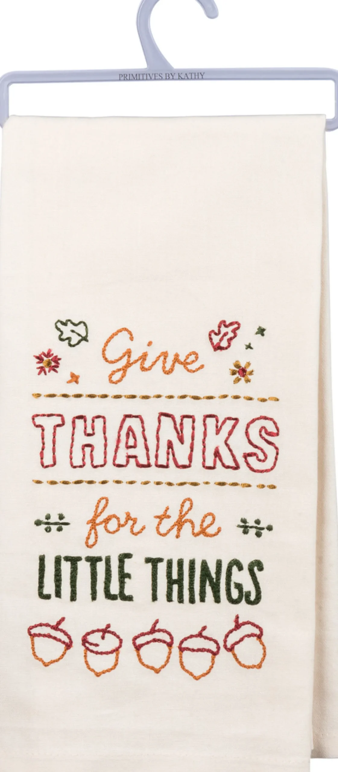 Online The Jolly Christmas Shop Primitives By Kathy Give Thanks Embroidered Fall Kitchen Dish Towel 31857