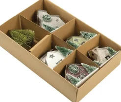 Discount The Jolly Christmas Shop Primitives By Kathy Glittered Barn And Houses Sitter Set 104279