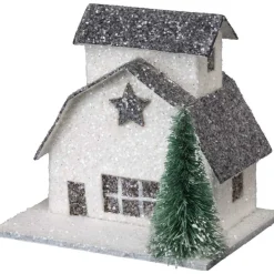 Discount The Jolly Christmas Shop Primitives By Kathy Glittered Barn And Houses Sitter Set 104279