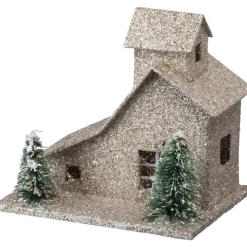 Discount The Jolly Christmas Shop Primitives By Kathy Glittered Barn And Houses Sitter Set 104279