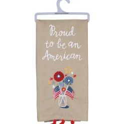 Clearance The Jolly Christmas Shop Primitives By Kathy Proud To Be An American Kitchen Towel 100720
