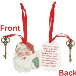 New The Jolly Christmas Shop Primitives By Kathy Santa Claus Key Christmas Ornament 115321