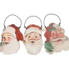 Discount The Jolly Christmas Shop Primitives By Kathy Set Of 3 Santa Claus Vintage Inspired Christmas Ornaments 115319