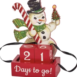 Hot The Jolly Christmas Shop Primitives By Kathy Snowman Days To Go Christmas Countdown 115323