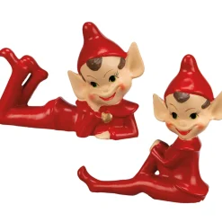 Best The Jolly Christmas Shop Primitives By Kathy Vintage Inspired Red Pixie Elf Figure