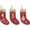 Sale The Jolly Christmas Shop Primitives By Kathy Vintage Small Felt Stocking Ornament Set Of 3 1024
