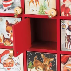 Sale The Jolly Christmas Shop Primitives By Kathy Vintage Santa Claus Advent Calendar Christmas Countdown 115344
