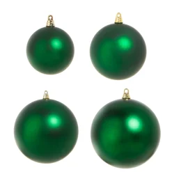 Clearance The Jolly Christmas Shop Raz 3", 4", 6", Or 10" Large Green Matte Ball Christmas Ornaments