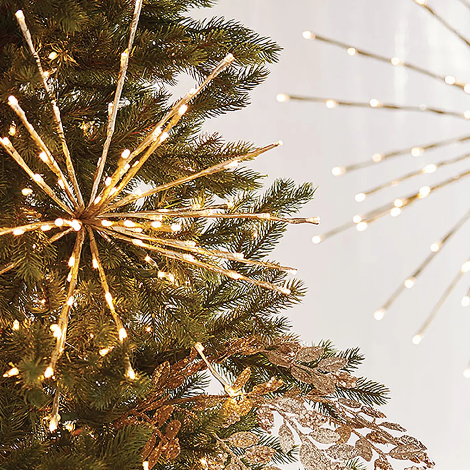 Discount The Jolly Christmas Shop Raz 17", 23", Or 27.5" Gold LED Lighted Starburst With Remote Christmas Decorations