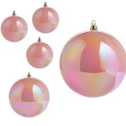 Sale The Jolly Christmas Shop Raz 4", 6", Or 10" Iridescent Pink Ball Christmas Ornament