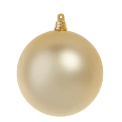 The Jolly Christmas Shop Raz 4", 6", Or 10" Large Champagne Matte Ball Christmas Ornaments