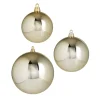 Best The Jolly Christmas Shop Raz 3", 4", Or 6" Large Champagne Shiny Ball Christmas Ornaments