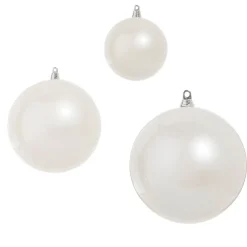 Online The Jolly Christmas Shop Raz 4", 6", Or 10" Large Pearl Ball Christmas Ornaments