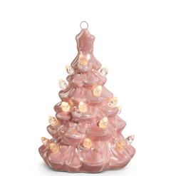 Clearance The Jolly Christmas Shop Raz 5", 8", Or 13" Lighted Pink Ceramic Christmas Tree