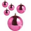 New The Jolly Christmas Shop Raz 4", 6", Or 10" Shiny Fuchsia Ball Christmas Ornament