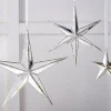 Outlet The Jolly Christmas Shop Raz 5.75", 12", Or 15" Silver Mirrored Star Christmas Ornament