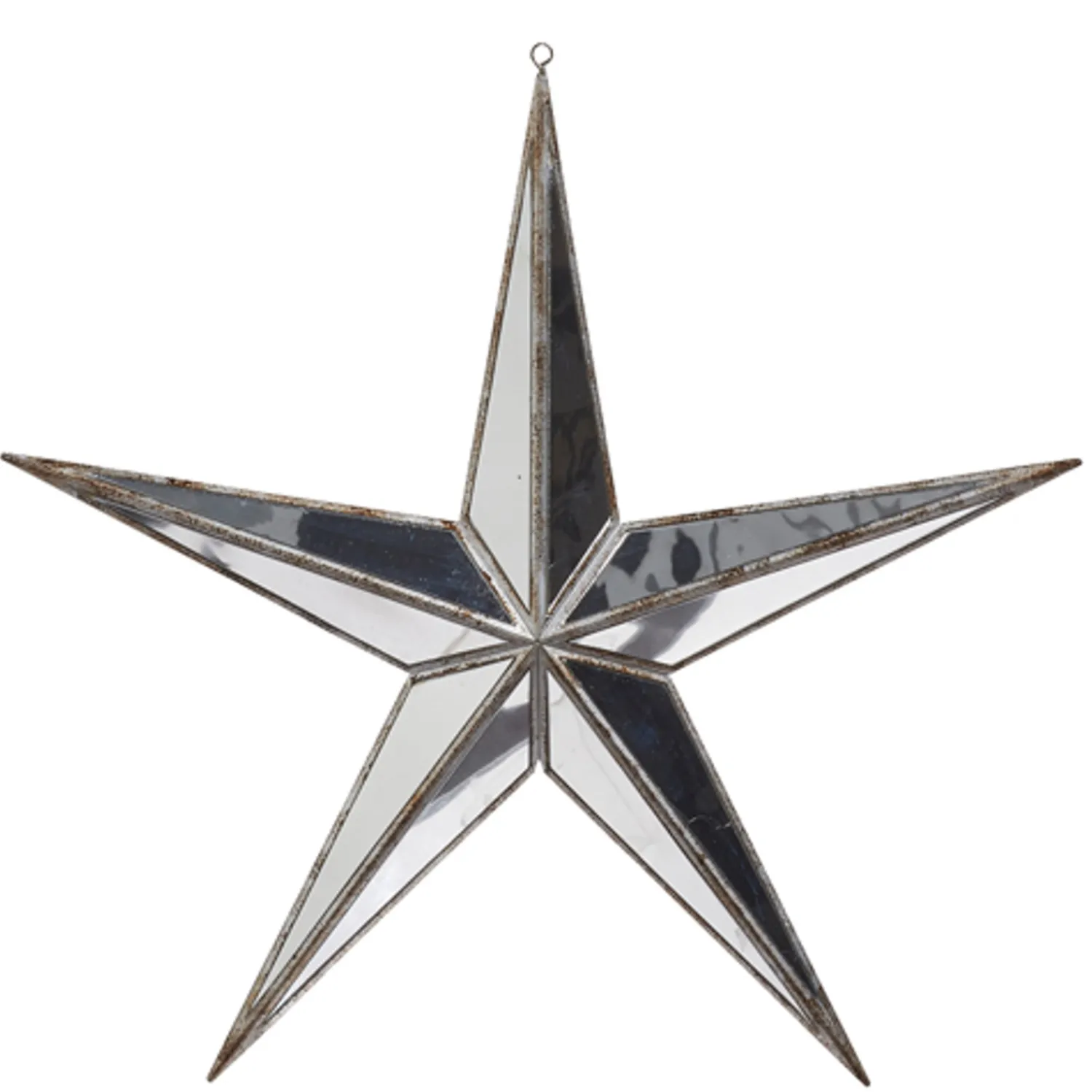 Outlet The Jolly Christmas Shop Raz 5.75", 12", Or 15" Silver Mirrored Star Christmas Ornament