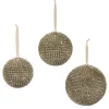Online The Jolly Christmas Shop Raz 3.5", 4.5", Or Large 6" Pave Crystal And Gold Ball Christmas Ornament