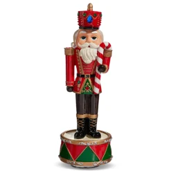 The Jolly Christmas Shop Raz 11.75" Animated Musical Nutcracker Christmas Decoration 4471356