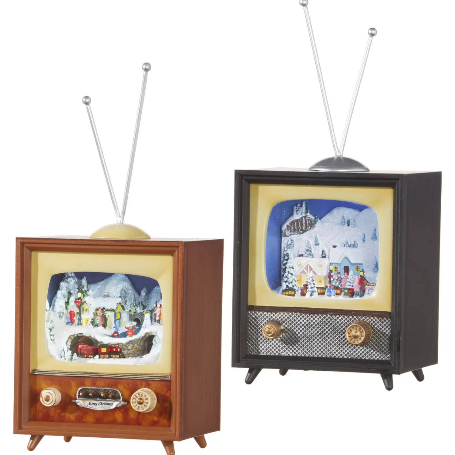 Sale The Jolly Christmas Shop Raz 10" Animated Musical Television Christmas Decoration 3516162