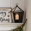 Clearance The Jolly Christmas Shop Raz 17" Antique Black Metal Lantern Candle Holder 4354204