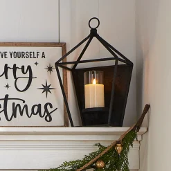 Clearance The Jolly Christmas Shop Raz 17" Antique Black Metal Lantern Candle Holder 4354204