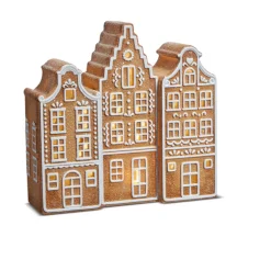 Online The Jolly Christmas Shop Raz 8.5" Battery Operated Lighted Gingerbread House Village Christmas Decoration 4457716